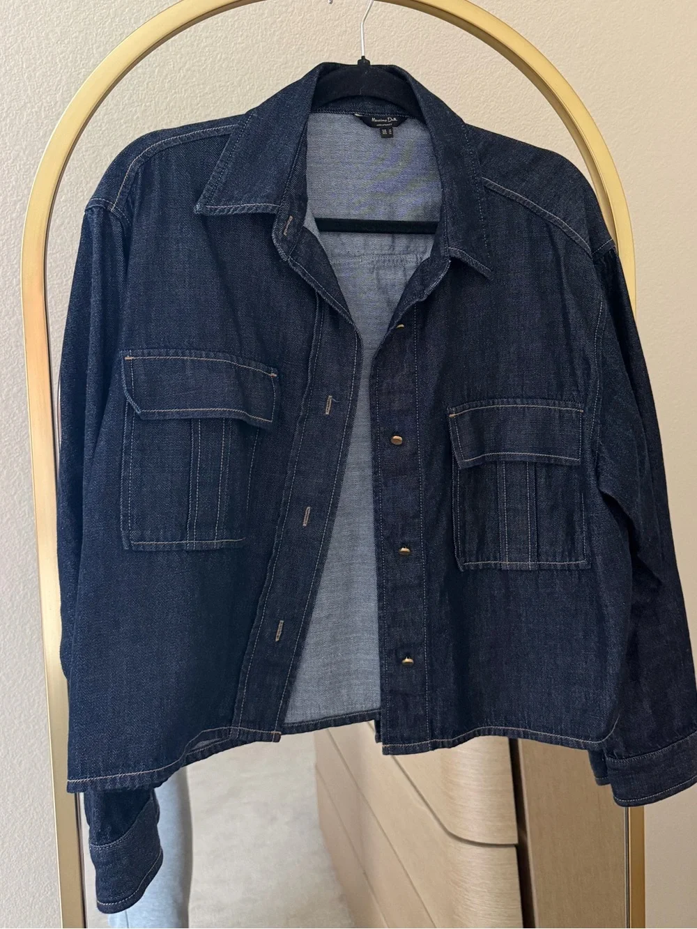 Massimo Dutti Dark Indigo Denim Jacket